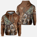 She Keeps Me Wild He Keeps Me Safe - Personalized Couple Hunting All Over T-shirt and Hoodie
