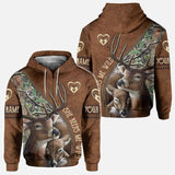 She Keeps Me Wild He Keeps Me Safe - Personalized Couple Hunting All Over T-shirt and Hoodie
