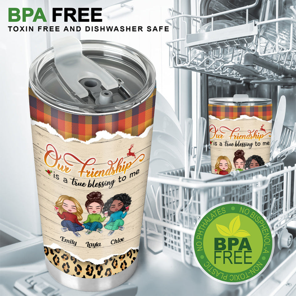 Our Friendship - Personalized Bestie Tumbler