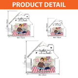 And So Together They Built A Life They Loved - Personalized Couple Custom Shaped Acrylic Plaque