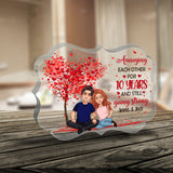 Annoying Each Other - Personalized Couple Couple Custom Shaped Acrylic Plaque