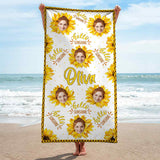 Hello Sunshine - Personalized Sea Lover Beach Towel