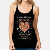 I Sew A Piece Of My Heart - Quilting Cross Tank Top