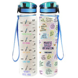 Nurse Daily Affirmation - Personalized Nurse Water Tracker Bottle