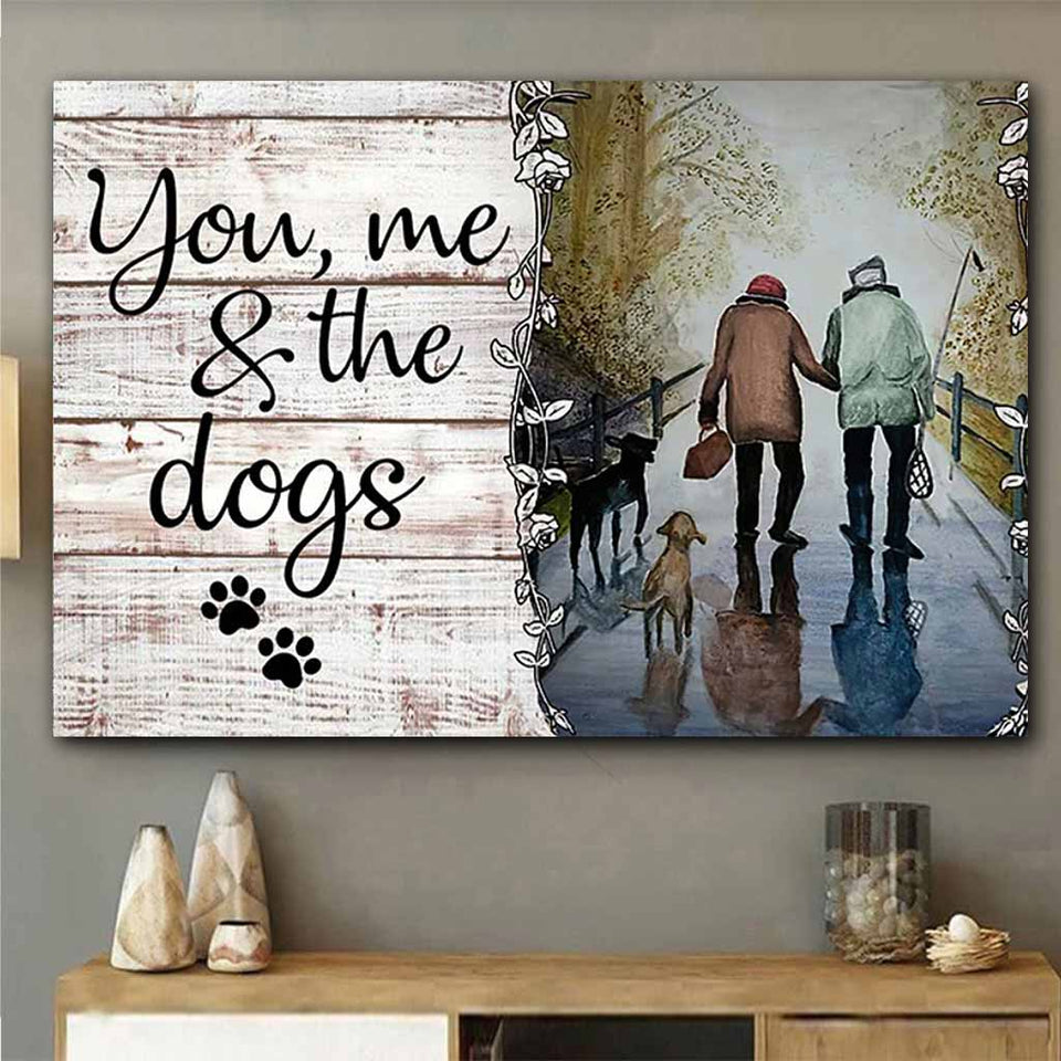 You, Me And The Dogs - Fishing Poster