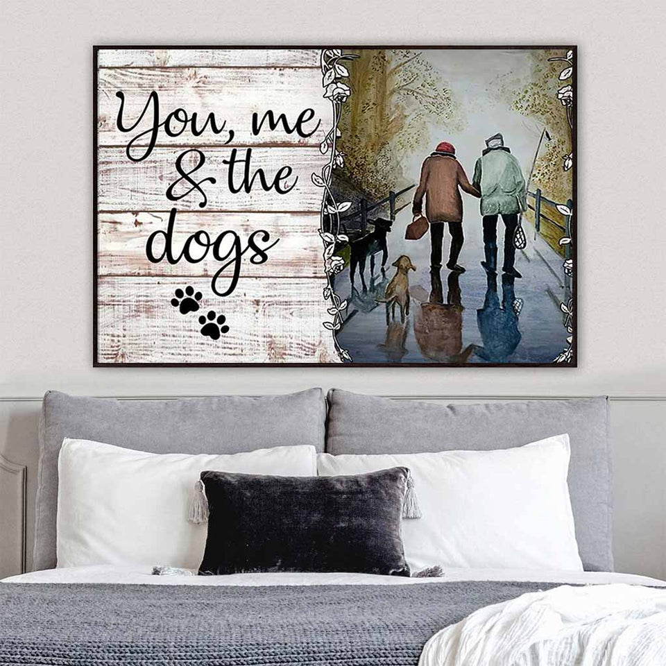 You, Me And The Dogs - Fishing Poster