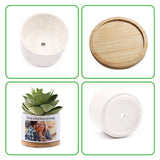 Custom Text & Photo Plant Pot - gift for her, plant mom, wife, mom - Personalized Ceramic Pot