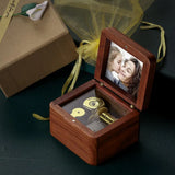 Custom Photo Wooden Music Box - gift for anyone - Personalized Music Box