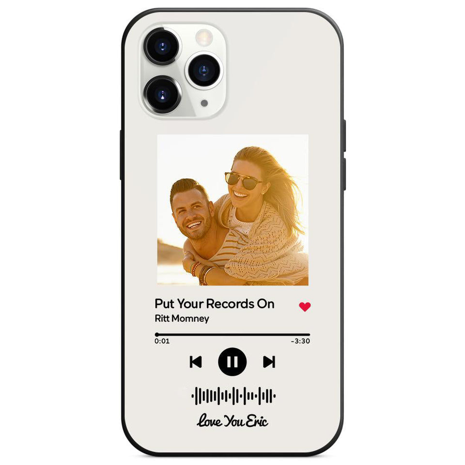 Music Code Song Photo Custom - Personalized Music Code Phone Case