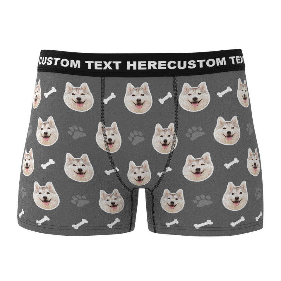 Custom Dog Face Boxers - Personalized Dog Men's boxer briefs
