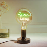 Any Name Light Bulbs - Personalized Any Name Light Bulbs Lamp