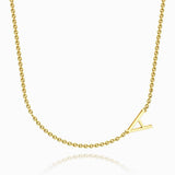 One Letter - Personalized S925 Silver/14k Gold Letter Necklace