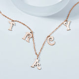 Letter Initials - Personalized Initials Necklace