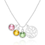 My Little Family - Personalized Family Gold/ Silver Birthstone Necklace