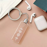 Music Code Led Transparent Bar - Personalized Music Code Led Bar Keychain