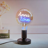 Any Name Light Bulbs - Personalized Any Name Light Bulbs Lamp