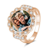 Any Photo - Personalized Zircon Photo Ring