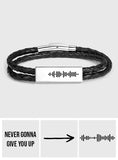 Soundwave Code - Personalized Music Code Engraved Bracelet