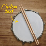 Custom Name Wooden Drumsticks - Personalized Drummer Engraved Drumsticks