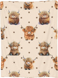 Cute Baby Highland Cow Highland Cow Blanket 0624