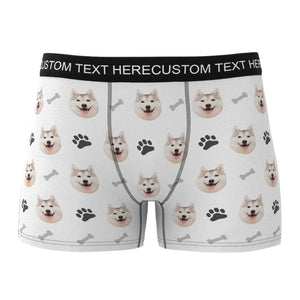 Custom Dog Face Boxers - Personalized Dog Men's boxer briefs
