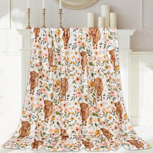 Highland Cow Lover Highland Cow Blanket 0624
