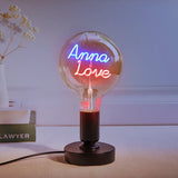 Any Name Light Bulbs - Personalized Any Name Light Bulbs Lamp