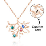 Our Family - Personalized Family Tree Necklace With Birthstone