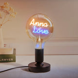 Any Name Light Bulbs - Personalized Any Name Light Bulbs Lamp