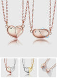 Magnetic Rotating Heart Necklaces - Couple Necklace