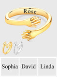Engraved Hugging Hands - Personalized Engraved Hugging Hands