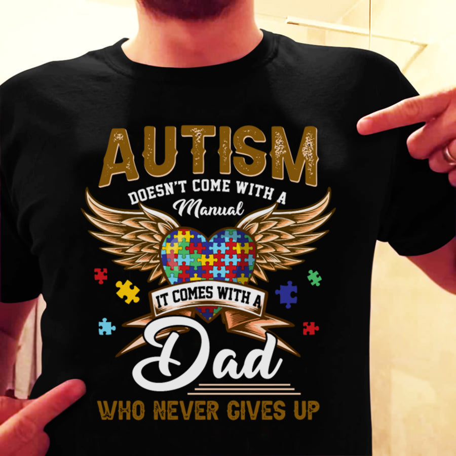 T-shirt et sweat-shirt « Papa autiste » pour la sensibilisation à l’autisme 0523