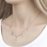 Letter Initials - Personalized Initials Necklace
