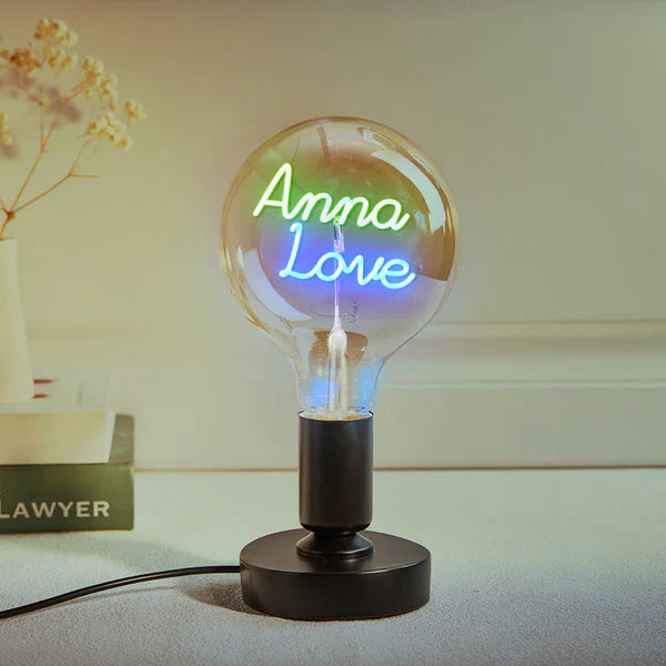Any Name Light Bulbs - Personalized Any Name Light Bulbs Lamp