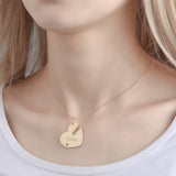 You Are My Key - Personalized Couple Engraved Name Couple Necklace