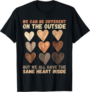 We Have The Same Heart Inside African American T-shirt & Hoodie 0224
