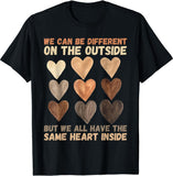We Have The Same Heart Inside African American T-shirt & Hoodie 0224