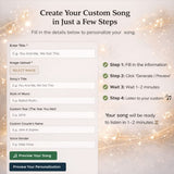 Create A Song With Your Love - Personalized Couple Music Ornament