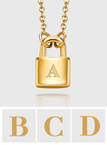 Name's First Letter - Personalized Lock Necklace