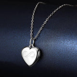 Infinity Love - Personalized Inifinity Heart Engraved Photo Necklace
