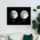 Custom Moon Phase And Message - Personalized Mother Moon Phase Poster