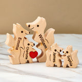 Fox Family - Personalized Family Wooden Puzzle