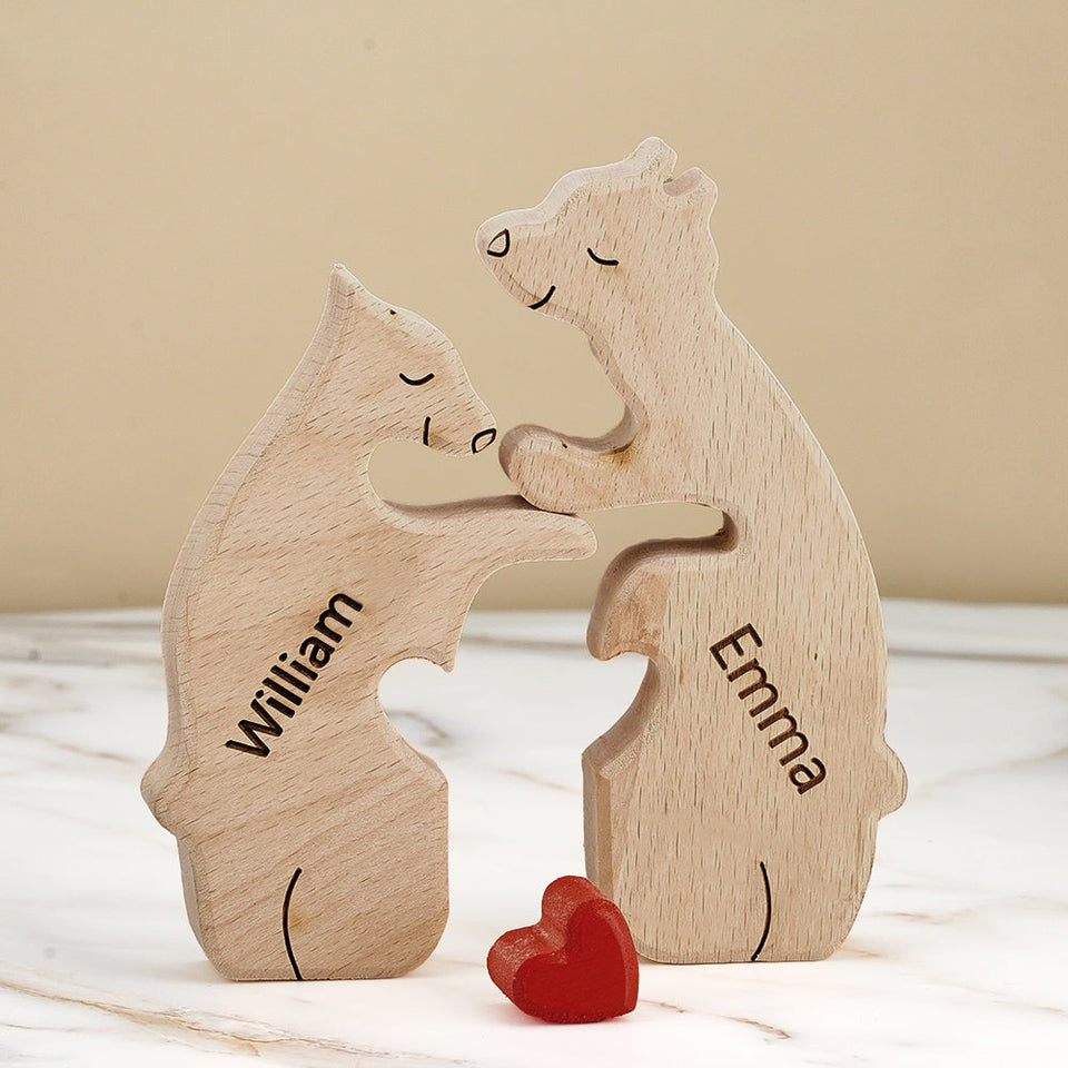 Bear Family - Personalized Family Wooden Puzzle