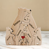 Bear Family - Personalized Family Wooden Puzzle