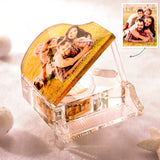 Custom Photo Transapent Piano Piano Music Box - gift for anyone - Personalized Music Box