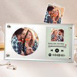 Spotify Code Photo Clock - gift for husband, wife, boyfriend, girlfriend - Personalized Clock