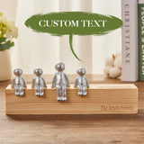 Engraved Name - Personalized Family Metal Sculpture Figurines
