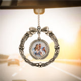 Any Photo - Personalized Family Garland Car Rearview Mirror Charm