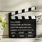 Hollywood - Personalized Couple Film Clapper Plaque
