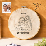 I Love You Forever - Personalized Couple Spotify Embroidery
